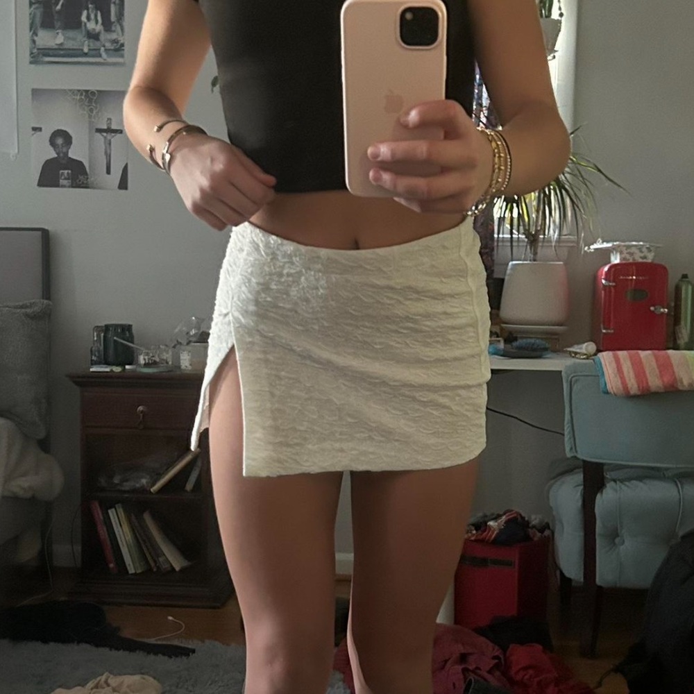 Edikted White Skirt Xs - image 3
